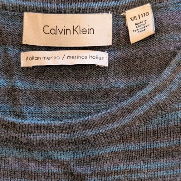 Calvin Klein Italian Merino Wool Sweater in Men's XXL CK - Picture 4 of 5